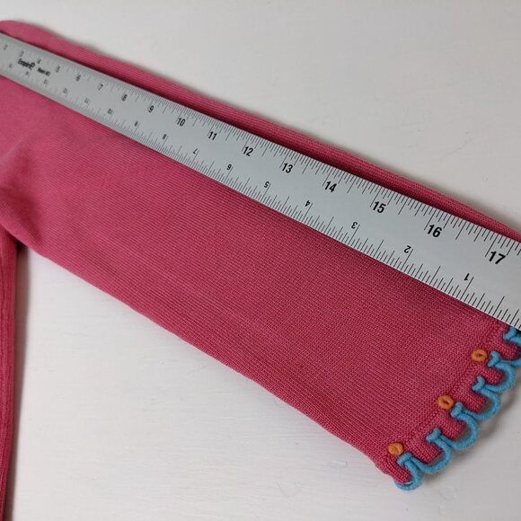 Women’s Michael Simon Pink Long Sleeve Sweater Sz S Butterfly New York VTG - Picture 10 of 11